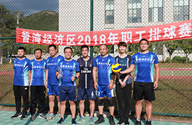 我公司奪得2018年普灣經(jīng)濟(jì)區(qū)職工排球賽冠軍